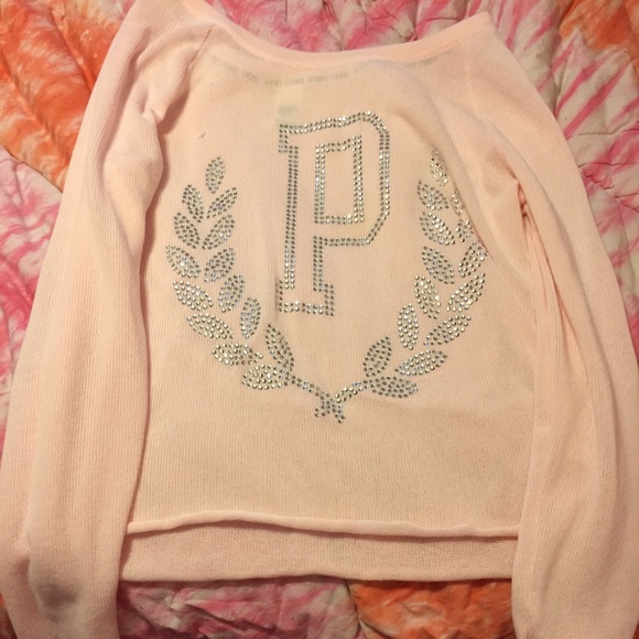 pink Victoria secrets long sleeve shirt.