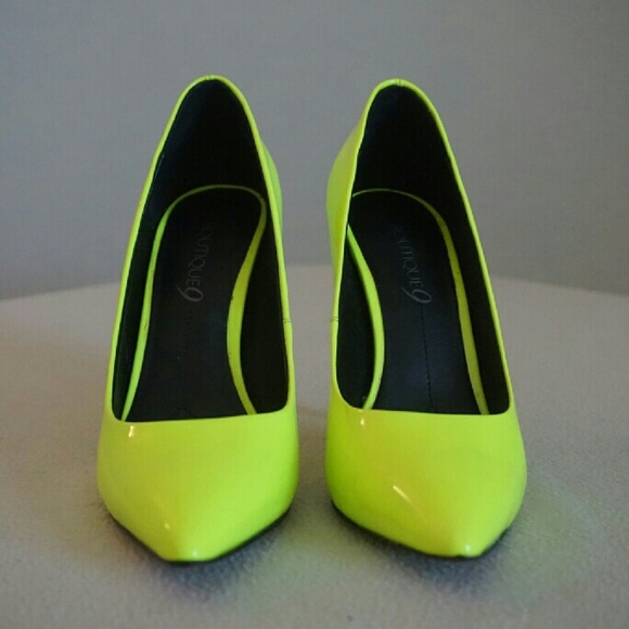 Boutique 9 Justine1 Pumps Neon yellow - Picture 2 of 7
