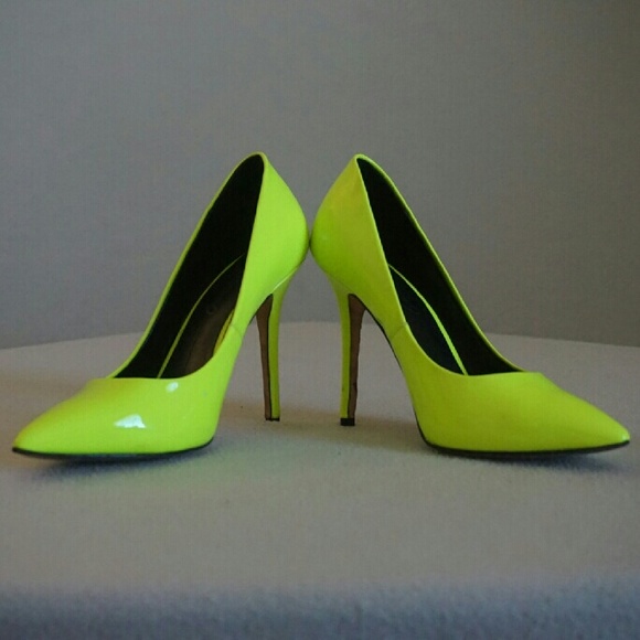 Boutique 9 Justine1 Pumps Neon yellow - Picture 3 of 7