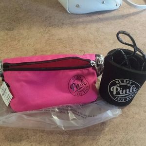 Ladies fanny pack with koozie