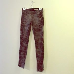 Tie Dye Black & Gray Skinny Jeans - Worn Once