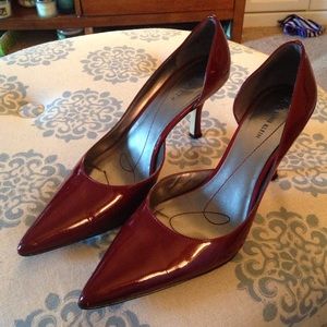 Deep red Anne Klein pumps