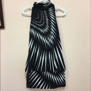 Black and White Patterned Dress