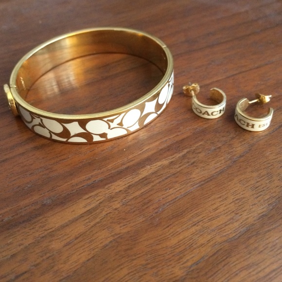 Coach bracelet and earrings