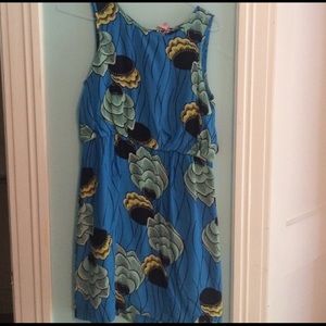 Anthropologie silk sun dress