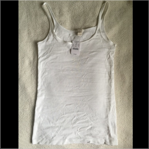 White J Crew tank top