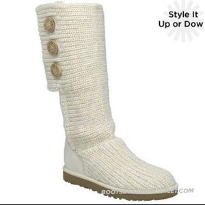 ***not for sale***Cream knit Ugg boots