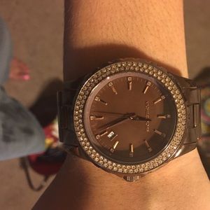 Michael kors brown and gold watch