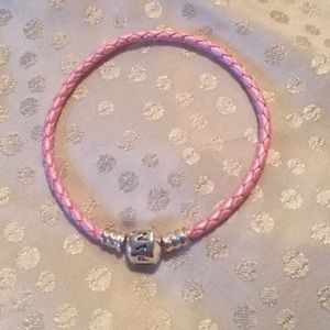 Pandora Breast Cancer Leather Bracelet