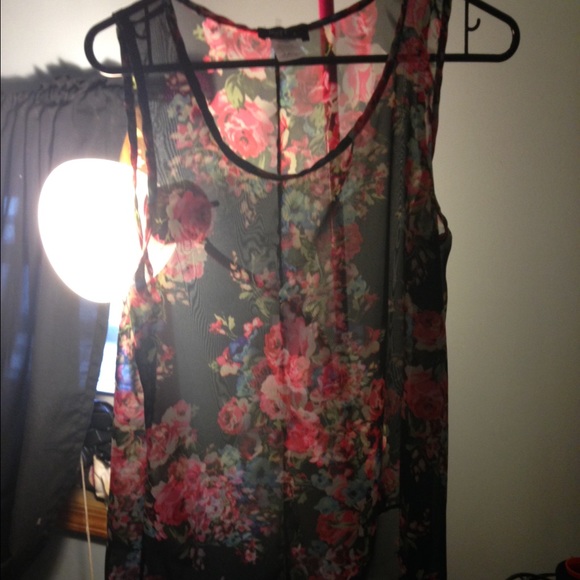 Dressy rose pattern shirt