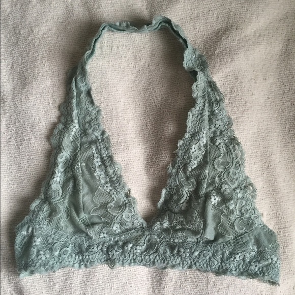 Free People Lace Halter Bralette