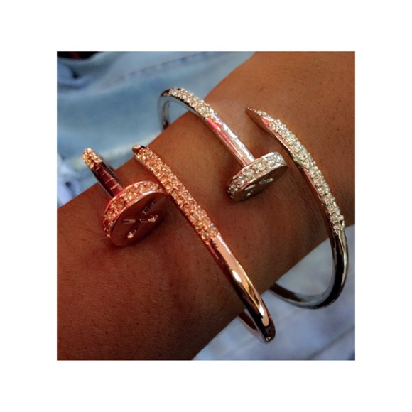 Shop Fearless Fix Jewelry - Silver Nail Bangle