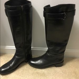 Tory Burch Grace Riding Boot black sz 8.5