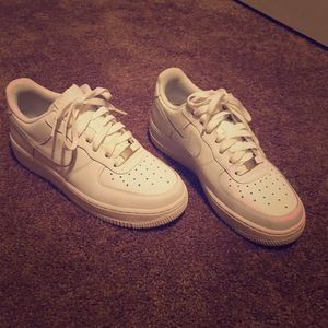 Classic white on white AF 1