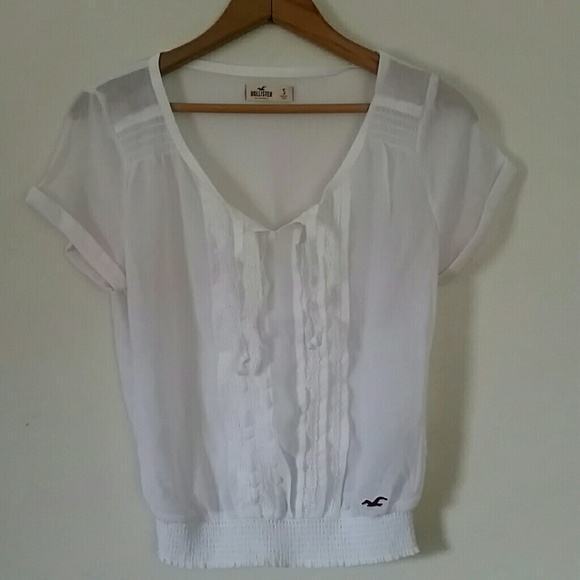 Hollister Co Short Sleeve Blouse  Lace Small