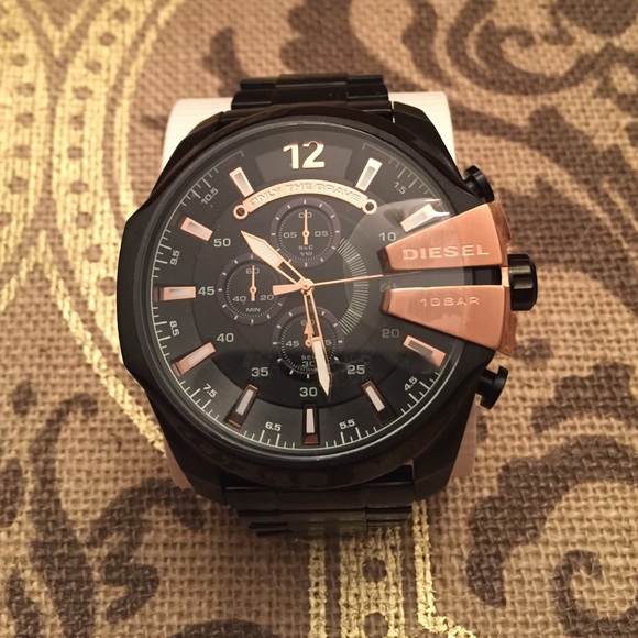 Chief Chronograph Black Dial Stainless Steel Watch