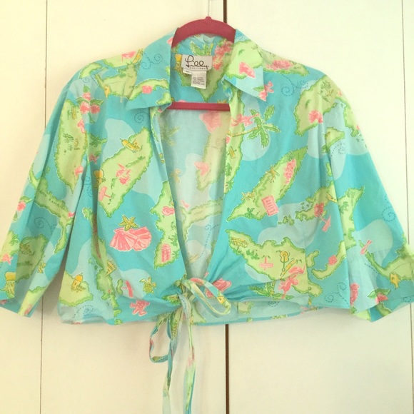 Vintage Lilly Pulitzer crop top