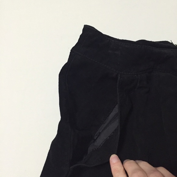 Black Suede Skirt - Picture 2 of 3