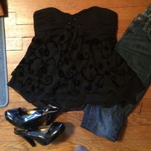 Express embroidered blouse