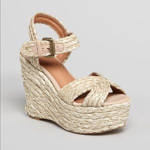 Corso Como "Ballo" Leather & Jute Espadrille NEW