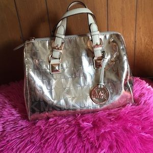 Rose gold Grayson mk purse