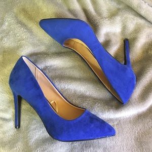 Electric Blue high heels