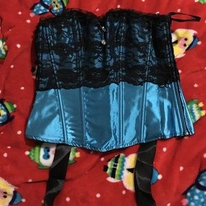 New blue corset