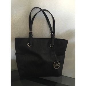 Authentic large leather Michael Kors tote