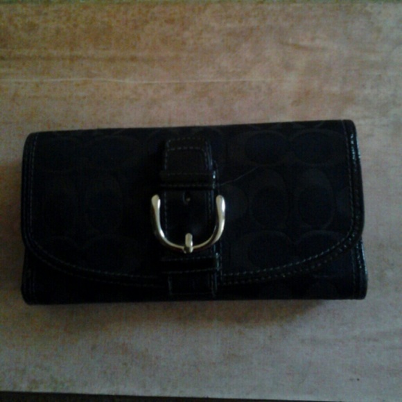Coach black wallet - Picture 1 of 4