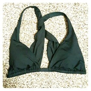 Victoria's Secret black swim top and bottoms.