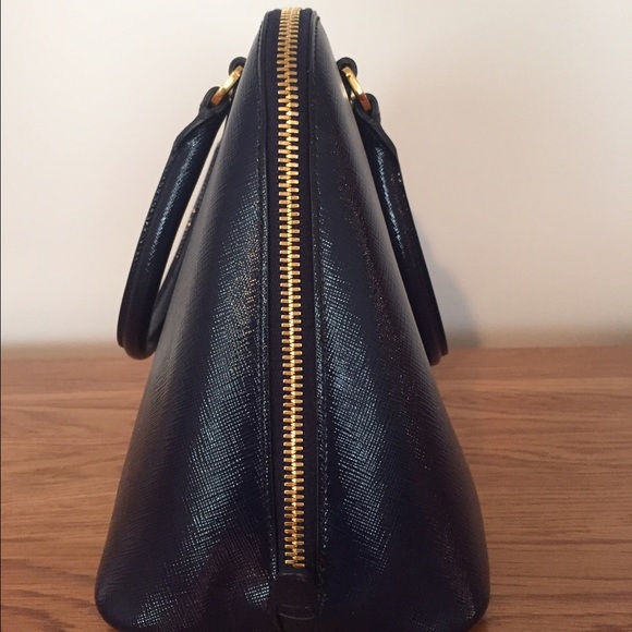 PRADA Promenade Ink Blue Dome Purse Rare - Picture 3 of 4