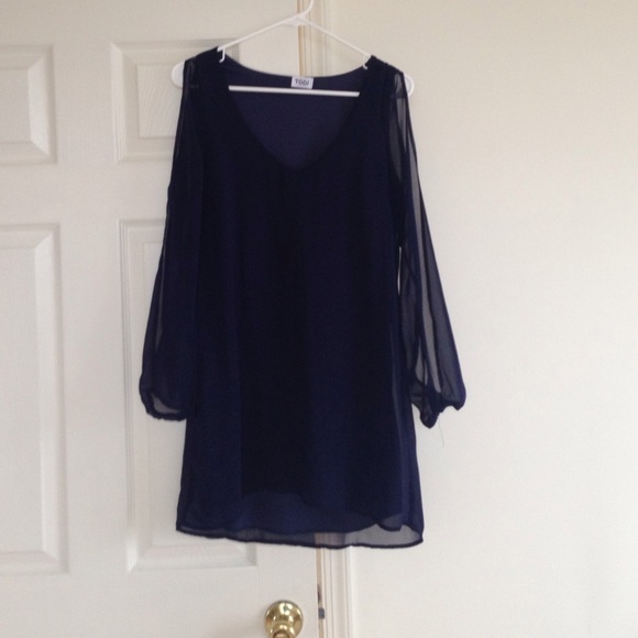 Navy party dress
