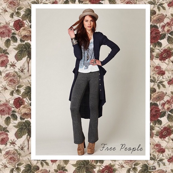 Free People Knit Ponte Flare Pants