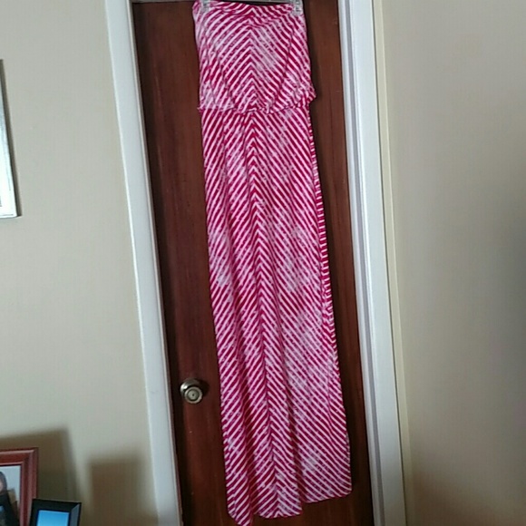 Tie die maxi dress