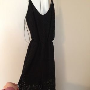Black Crochet Jumpsuit