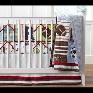 Junior Varsity Pottery Barn Kids Crib Bedding Set