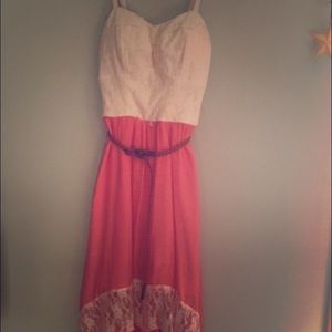 White and pink dress