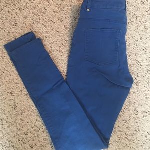 H&M Cobalt blue high waisted jeans