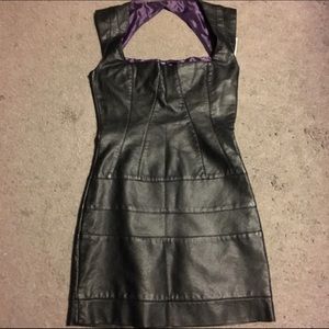 Brand New Never worn Faux leather dress Size XS