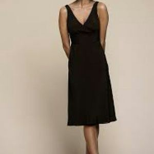 J. Crew Sophia black silk dress size 8