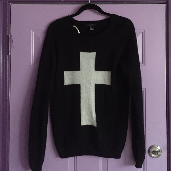 Black Cross Sweater