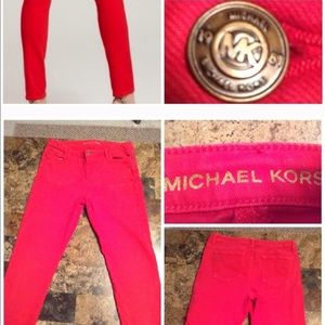 Michael Kors Authentic red skinny jeans