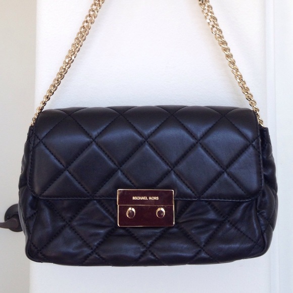 Like new Michael Kors black quilted Sloan bag