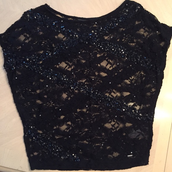 Brand new lace sequin top