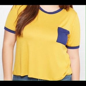 2 Color T- shirt with pocket