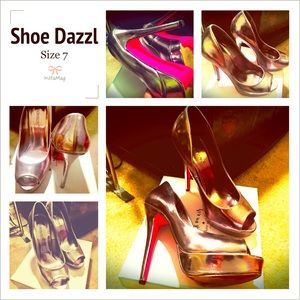 Size 7 Metallic Silver Pumps