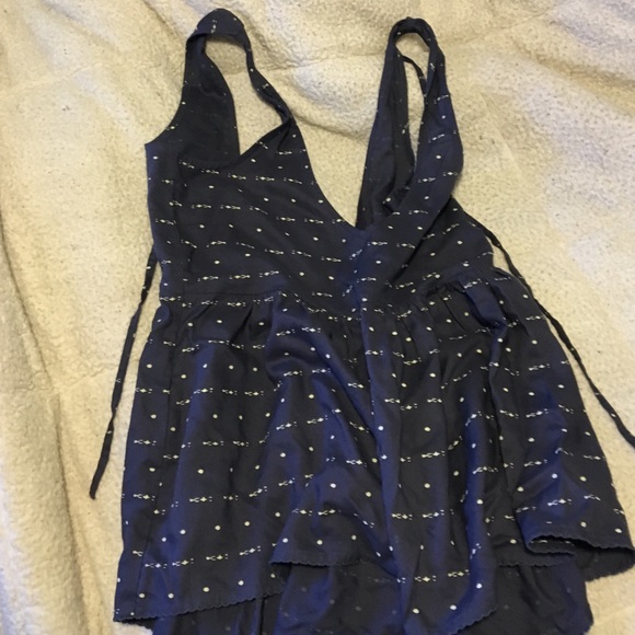 Baby doll open back shirt