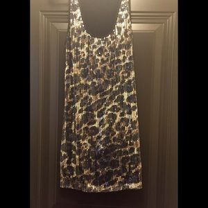 Animal Print Sequin Dress