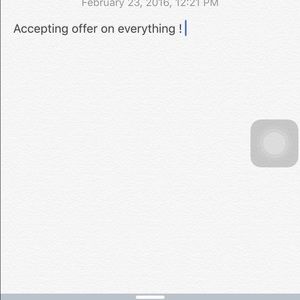 Accepting offers on everything