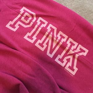 Pink boyfriend sweatpants